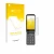 Front side of a product packaging with the brand logo upscreen. Next to it is the device Doro Aurora A20 shown with the corres
