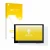 Front side of a product packaging with the brand logo upscreen. Next to it is the device Waveshare 4.3" shown with the corresp