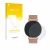 Front side of a product packaging with the brand logo upscreen. Next to it is the device Levowatch Eve 1.3" shown with the cor