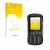 Front side of a product packaging with the brand logo upscreen. Next to it is the device Gigaset GLX8 shown with the correspon