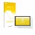 Front side of a product packaging with the brand logo upscreen. Next to it is the device eufy Smart Display E10 shown with the