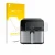 Front side of a product packaging with the brand logo upscreen. Next to it is the device Tefal Easy Fry Mega shown with the co