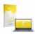 Front side of a product packaging with the brand logo upscreen. Next to it is the device ASUS Chromebook CX3402 shown with the