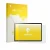Front side of a product packaging with the brand logo upscreen. Next to it is the device Logicom Tab XL 14 shown with the corr