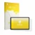 Front side of a product packaging with the brand logo upscreen. Next to it is the device Lenovo ThinkTab X11 Gen 1 shown with 