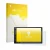 Front side of a product packaging with the brand logo upscreen. Next to it is the device Atoto A5LG2A7T 7" shown with the corr