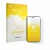 Front side of a product packaging with the brand logo upscreen. Next to it is the device Hisense U964 shown with the correspon