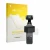 Front side of a product packaging with the brand logo upscreen. Next to it is the device DJI Osmo Pocket 4 shown with the corr