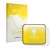 Front side of a product packaging with the brand logo upscreen. Next to it is the device Saphe T shown with the corresponding 