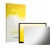 Front side of a product packaging with the brand logo upscreen. Next to it is the device Tesla Model Y Juniper 16" shown with 