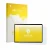 Front side of a product packaging with the brand logo upscreen. Next to it is the device Tuohaitime C5-JZB 11" shown with the 