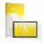 Front side of a product packaging with the brand logo upscreen. Next to it is the device Awow Aibook 11 shown with the corresp