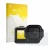 Front side of a product packaging with the brand logo upscreen. Next to it is the device GoPro Mission 1 shown with the corres