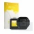 Front side of a product packaging with the brand logo upscreen. Next to it is the device GoPro Mission 1 Pro shown with the co