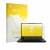 Front side of a product packaging with the brand logo upscreen. Next to it is the device XMG Neo 16 shown with the correspondi