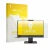 Front side of a product packaging with the brand logo upscreen. Next to it is the device Lenovo ThinkCentre TIO24 Gen 6 shown 