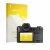 Front side of a product packaging with the brand logo upscreen. Next to it is the device Leica SL3-P (Display + top plate disp