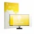 Front side of a product packaging with the brand logo upscreen. Next to it is the device Philips 24E1N1100A shown with the cor