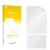 Front side of a product packaging with the brand logo upscreen. Next to it is the corresponding screen protector.