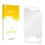 Front side of a product packaging with the brand logo upscreen. Next to it is the corresponding screen protector.