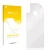 Front side of a product packaging with the brand logo upscreen. Next to it is the corresponding screen protector.