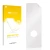 Front side of a product packaging with the brand logo upscreen. Next to it is the corresponding screen protector.