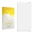 Front side of a product packaging with the brand logo upscreen. Next to it is the corresponding screen protector.