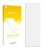 Front side of a product packaging with the brand logo upscreen. Next to it is the corresponding screen protector.