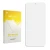 Front side of a product packaging with the brand logo upscreen. Next to it is the corresponding screen protector.