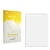 Front side of a product packaging with the brand logo upscreen. Next to it is the corresponding screen protector.