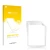 Front side of a product packaging with the brand logo upscreen. Next to it is the corresponding screen protector.