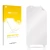Front side of a product packaging with the brand logo upscreen. Next to it is the corresponding screen protector.