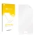 Front side of a product packaging with the brand logo upscreen. Next to it is the corresponding screen protector.