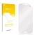 Front side of a product packaging with the brand logo upscreen. Next to it is the corresponding screen protector.