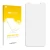 Front side of a product packaging with the brand logo upscreen. Next to it is the corresponding screen protector.