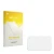 Front side of a product packaging with the brand logo upscreen. Next to it is the corresponding screen protector.