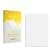 Front side of a product packaging with the brand logo upscreen. Next to it is the corresponding screen protector.