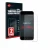 Front side of a product packaging with the brand logo Savvies. Next to it is the device Apple iPhone 8 shown with the correspo