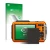 Front side of a product packaging with the brand logo upscreen. Next to it is the device Panasonic Lumix DMC-FT5 shown with th