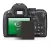 Image of the device Pentax K-50 with a wide variety of screen protectors.