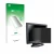 Front side of a product packaging with the brand logo upscreen. Next to it is the device SDC Touchscreen TFT (15") shown with 