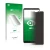 Front side of a product packaging with the brand logo upscreen. Next to it is the device Huawei Mate 10 Pro shown with the cor