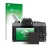 Front side of a product packaging with the brand logo upscreen. Next to it is the device Fujifilm X-T100 shown with the corres