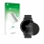 Front side of a product packaging with the brand logo upscreen. Next to it is the device Circular Displays (ø: 42 mm) shown wi