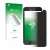 Front side of a product packaging with the brand logo upscreen. Next to it is the device Shiftphones Shift5me shown with the c