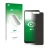 Front side of a product packaging with the brand logo upscreen. Next to it is the device Tecno Camon X Pro shown with the corr