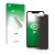 Front side of a product packaging with the brand logo upscreen. Next to it is the device Tecno Spark 3 shown with the correspo