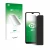 Front side of a product packaging with the brand logo upscreen. Next to it is the device Blackview A80 Pro shown with the corr