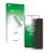 Front side of a product packaging with the brand logo upscreen. Next to it is the device Vivo V21 5G shown with the correspond