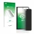 Front side of a product packaging with the brand logo upscreen. Next to it is the device Google Pixel Fold (Outer display) sho